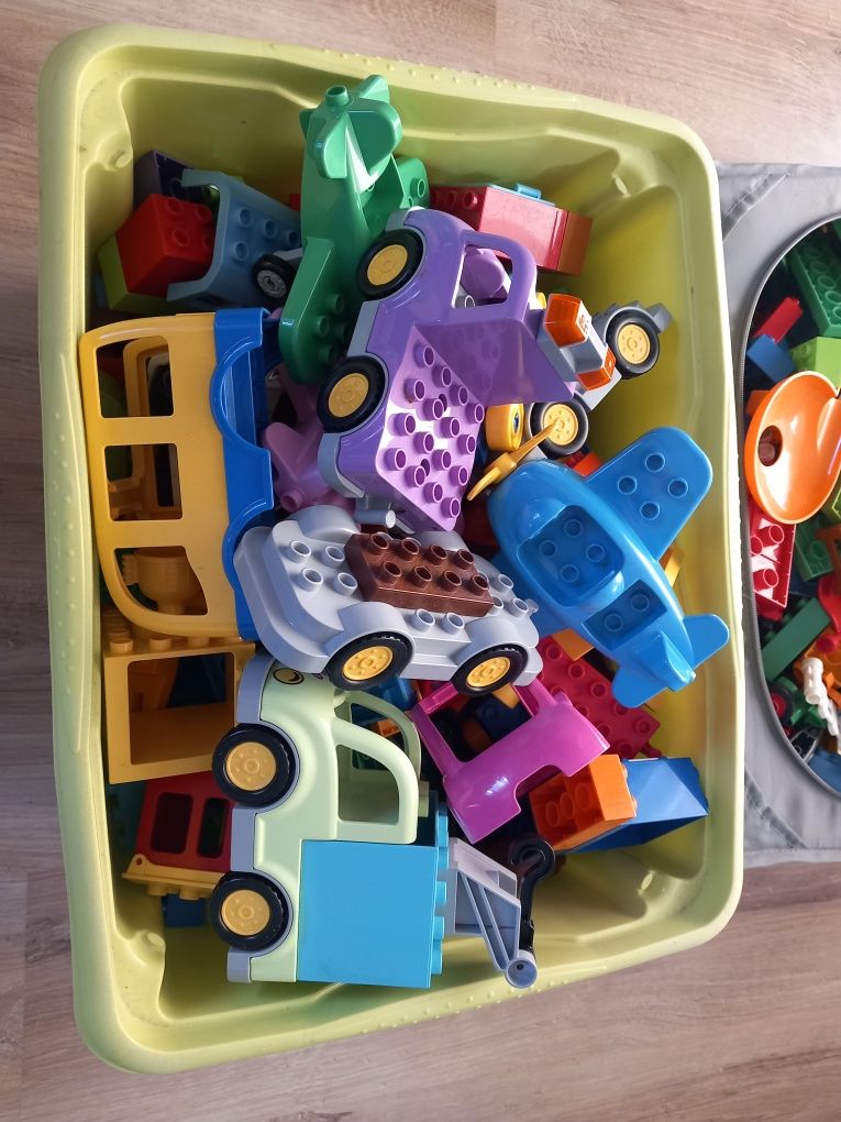 Lego Duplo - Kilkanaście kilogramów klocków -  Kolejka Zoo Autka
