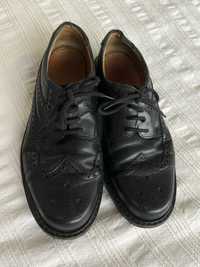 Półbuty garniturowe eeco czarne męskie eleganckie buty skórzane