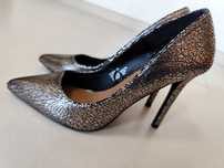 Sapatos prateados de salto alto - Atmosphere (Tam. 37)