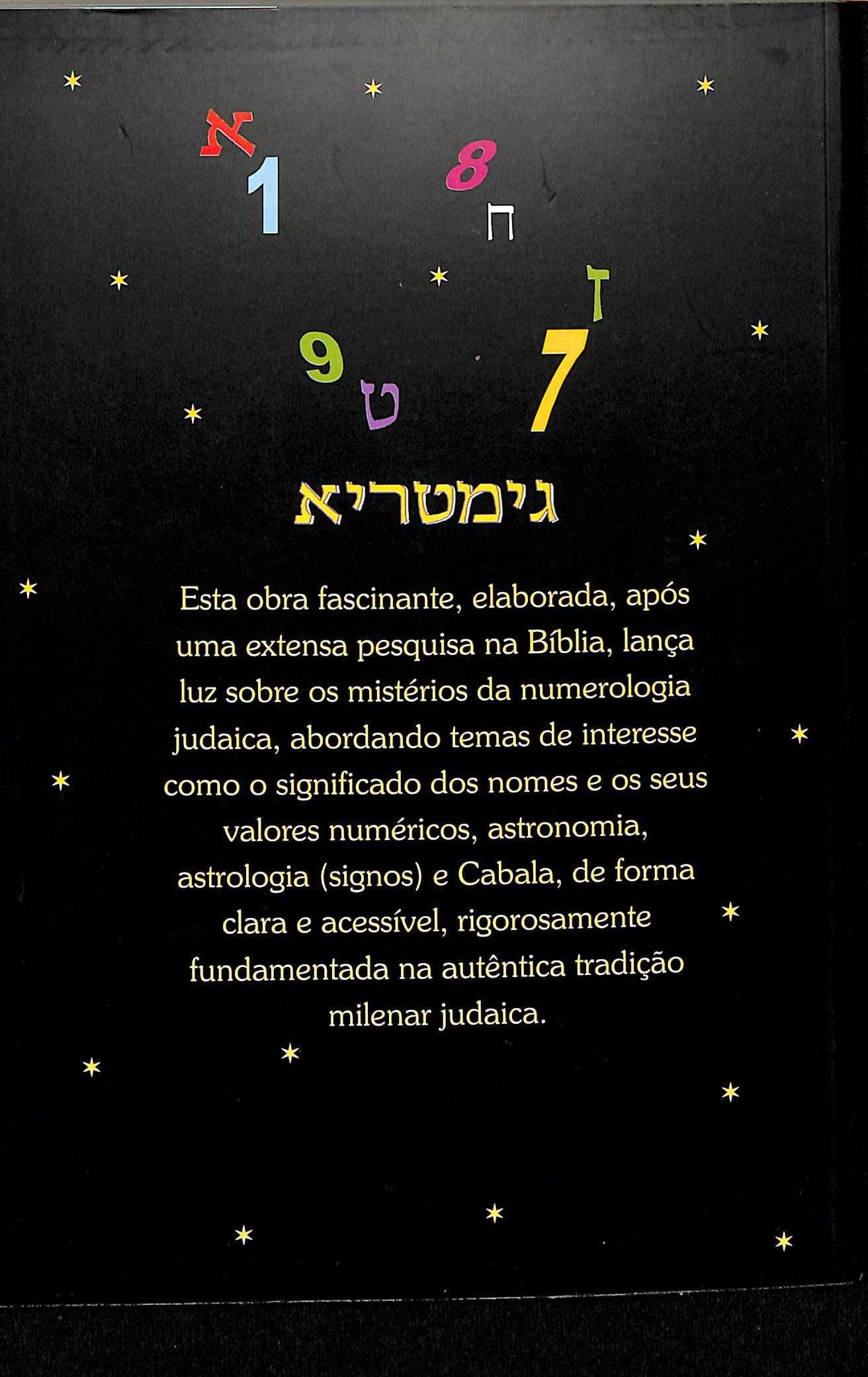 "Numerologia Judaica e os Mistérios da Bíblia" de David Zumerkorn