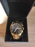 Zegarek Emporio Armani (AR5857) Złoty (sportowy)