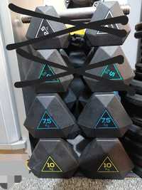 Dois Halteres Hexagonal 7,5 Kg e Dois Halteres Hexagonal  10Kg