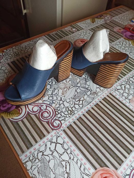 Женские сабо из натуральной кожи