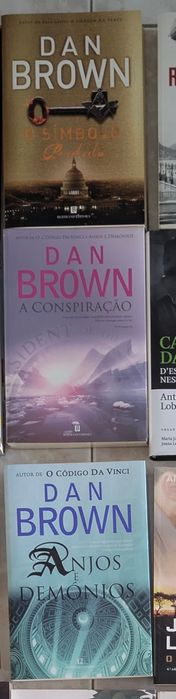 Dan Brown – 3 livros novos (Anjos e Demónios, O Símbolo Perdido, A Con