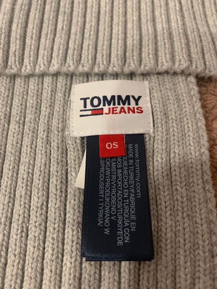 Szalik Tommy Jeanns Essential z bawełny organicznej NOWY bez metki