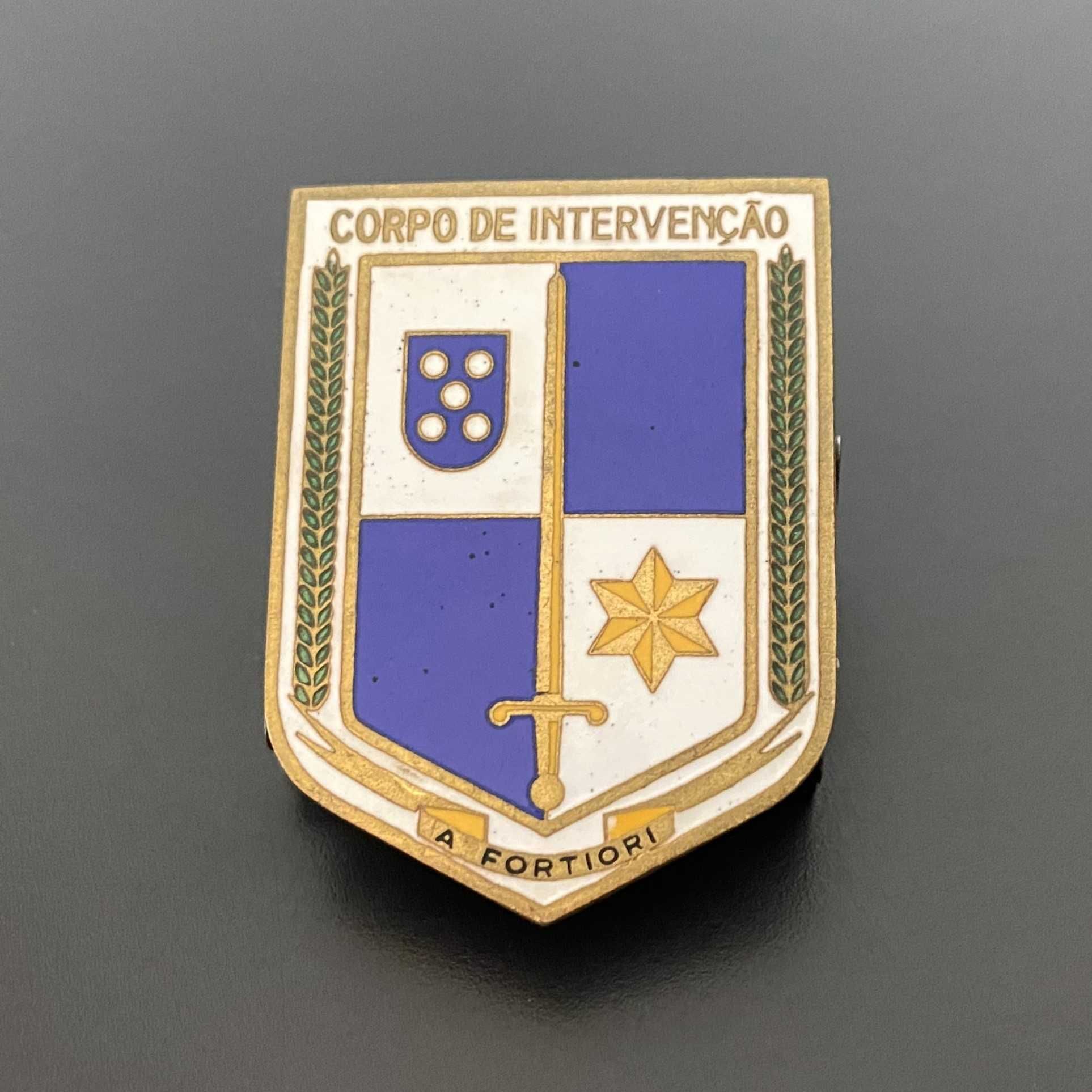 Crachá do Corpo de Intervenção da PSP  Raro 1º Versão (ENVIO GRÁTIS)