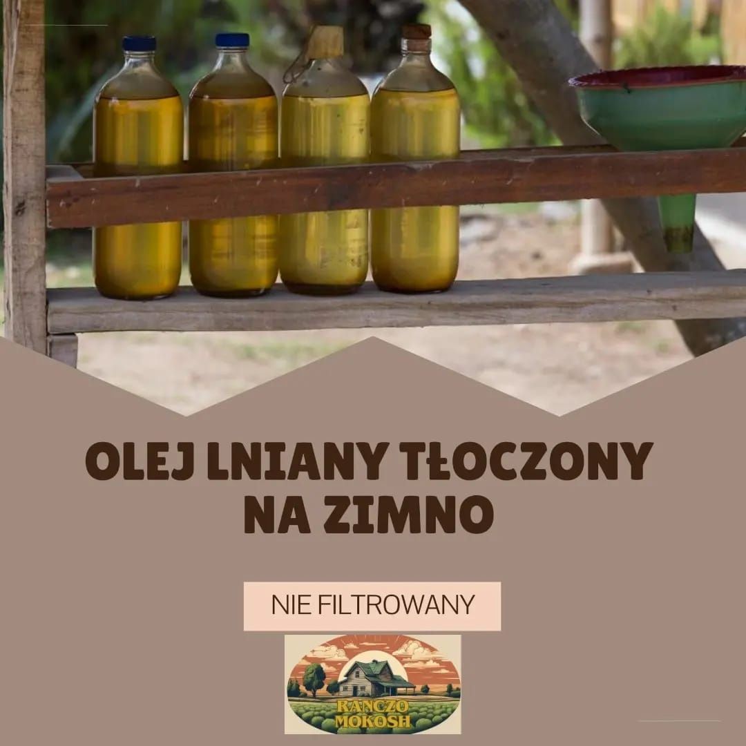 Olej lniany i konopny tłoczony na zimno