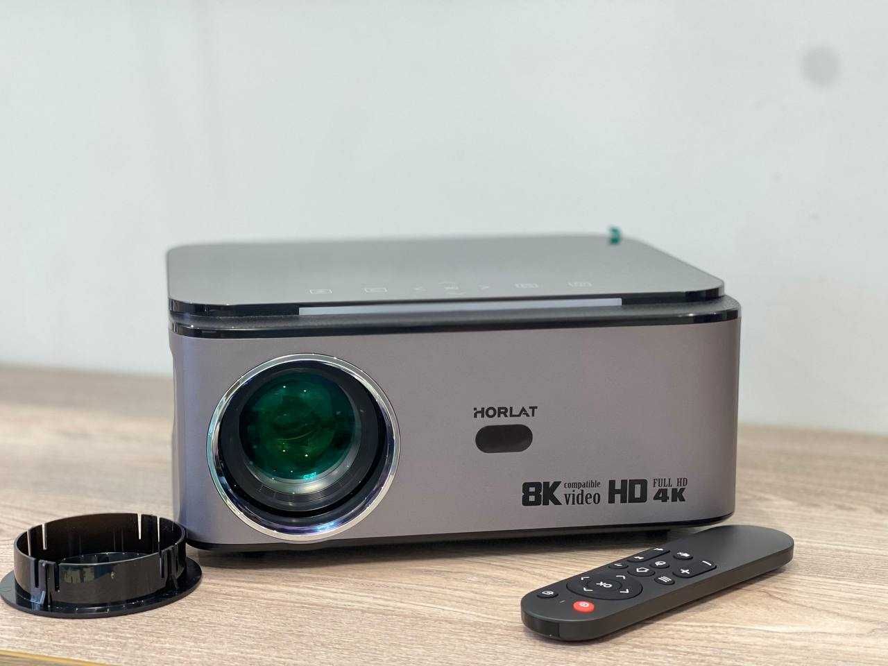 Смарт Проектор Horlat T07, 8K, 3D, android, домашній кінотеатр