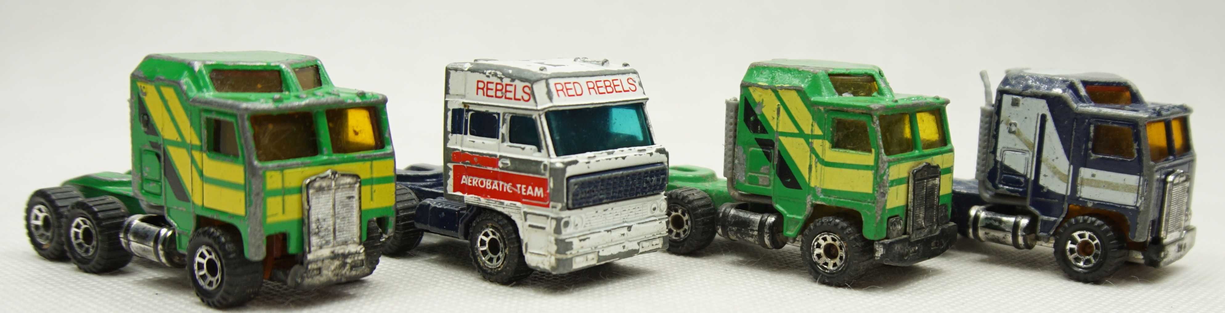 MATCHBOX 4 ciężarówki i przyczepa, 1981 - 1987