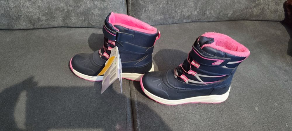 Buty śniegowce dla dziewczynki r. 33