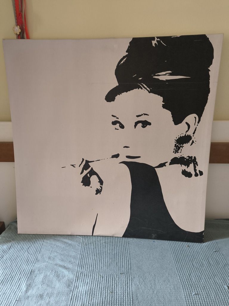 Quadro tela impressão representação mulher