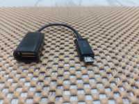 Переходник адаптер micro usb (папа) - usb (мама)