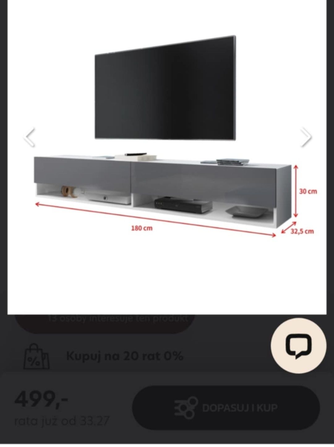 Szafka RTV wisząca