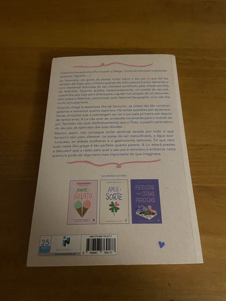 Amor E Santorini - Livro.