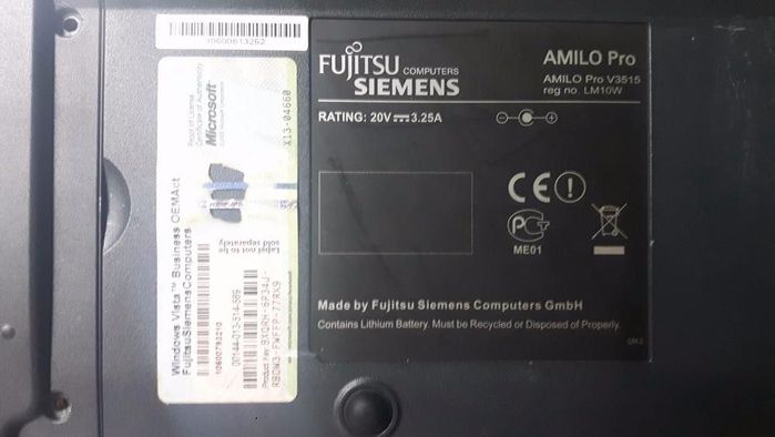 Obudowa do laptopa FUJITSU SIEMENS AMILO PRO V3515