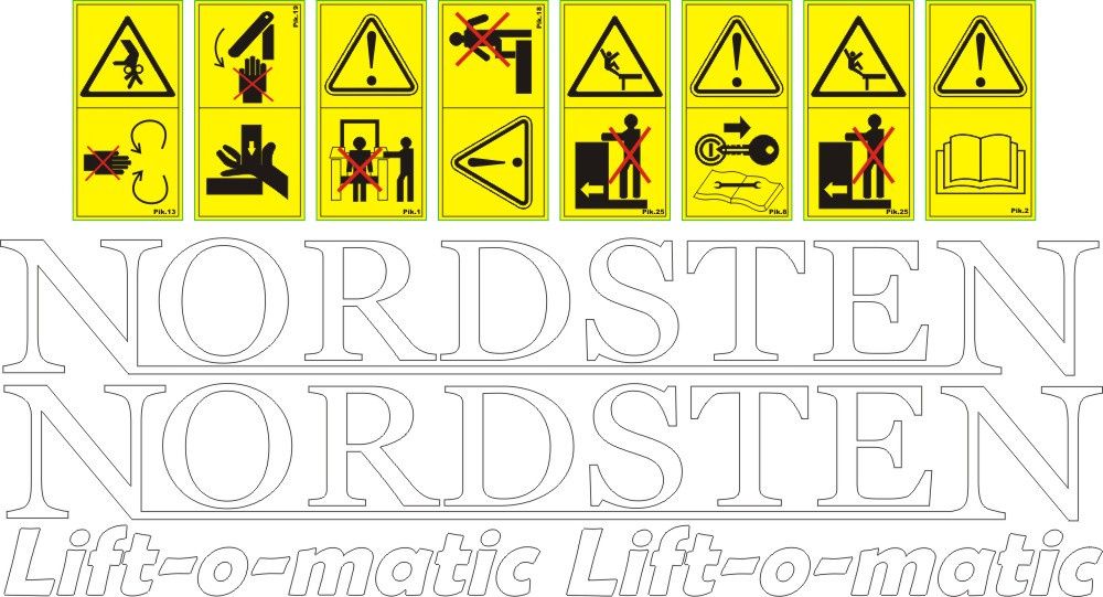 Naklejki Nordsten lift o matic Veto