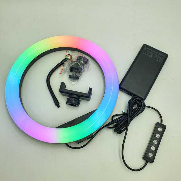 Кільцева світлодіодна лампа RGB LED RING MJ26 26 см
