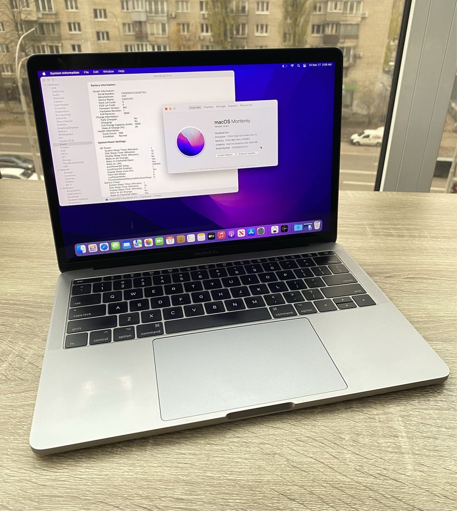 MacBook Pro 2016 (2017) 13 Retina | 256 SSD | 8gb | i5 2.0Ghz a1708