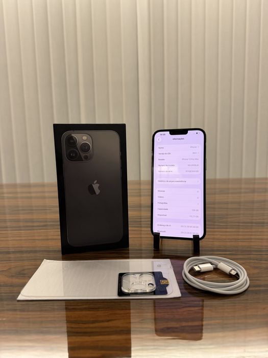 iPhone 13 Pro Max + Carregador Original e Película