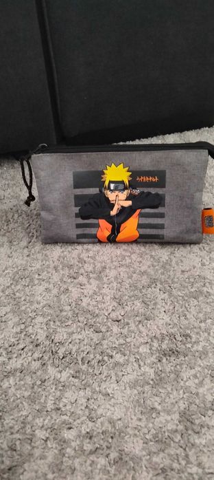Mochila escolar e estojo Naruto