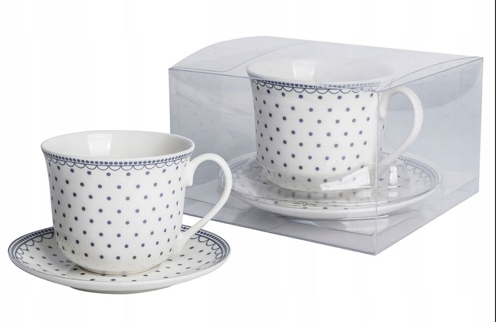 Duża filiżanka ze spodkiem 400 ml