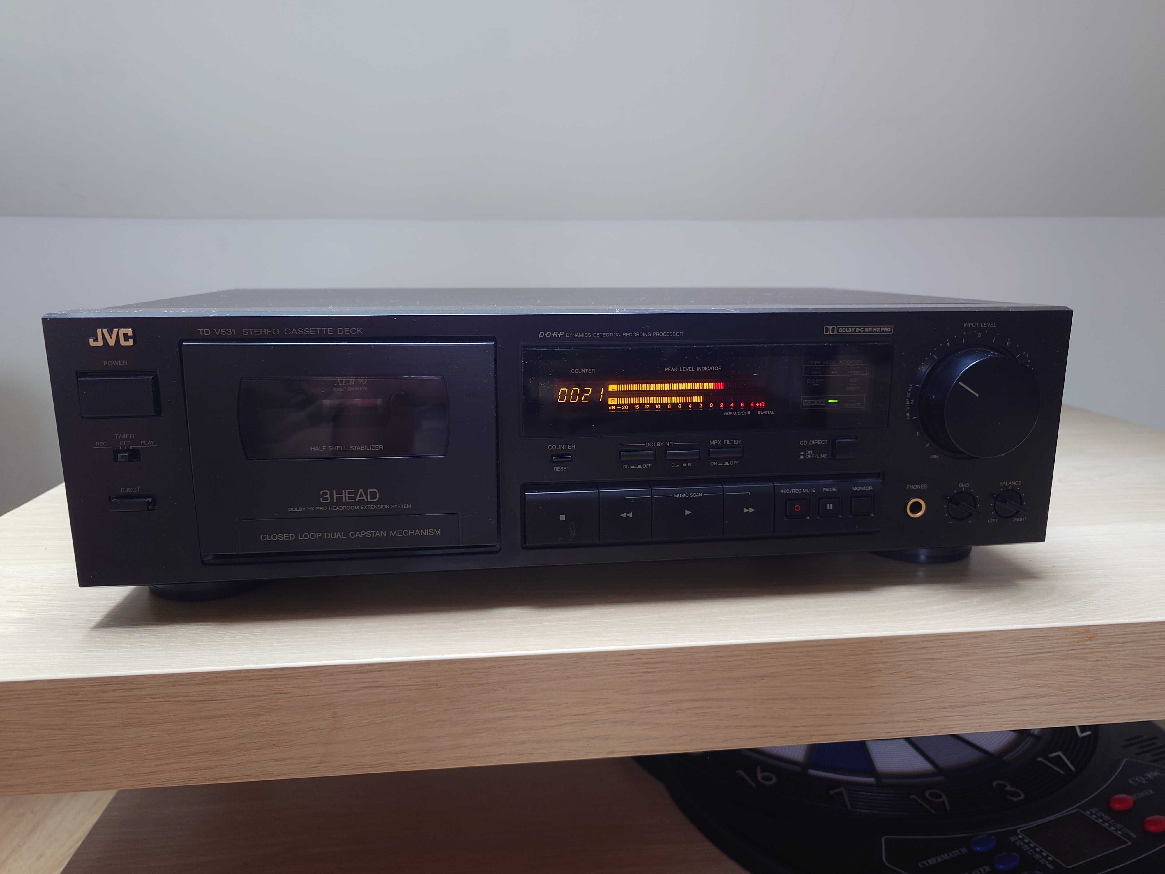 Magnetofon JVC TD-V531 – wysokiej klasy deck 3 głowicowy!