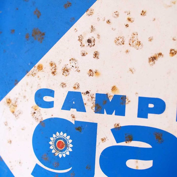 Sinal esmaltado de dupla face Camping Gaz