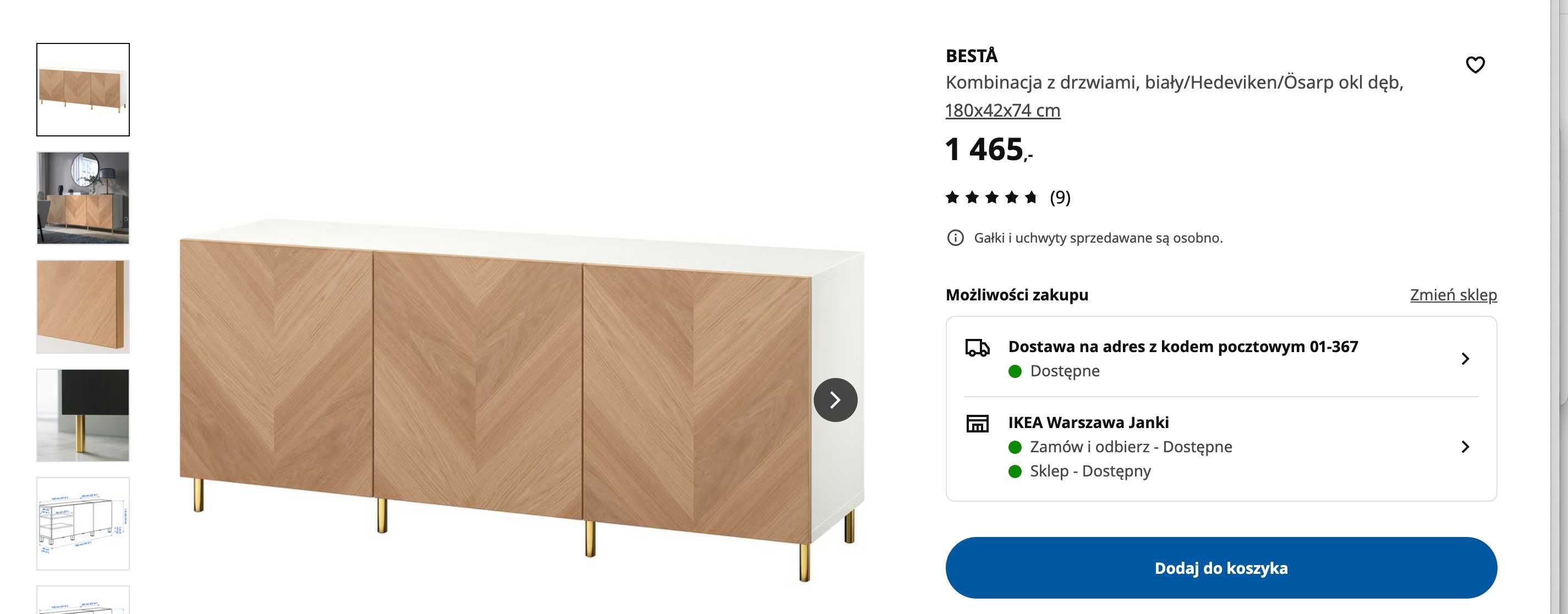 Ikea Besta Komoda odbiór w Józefowie