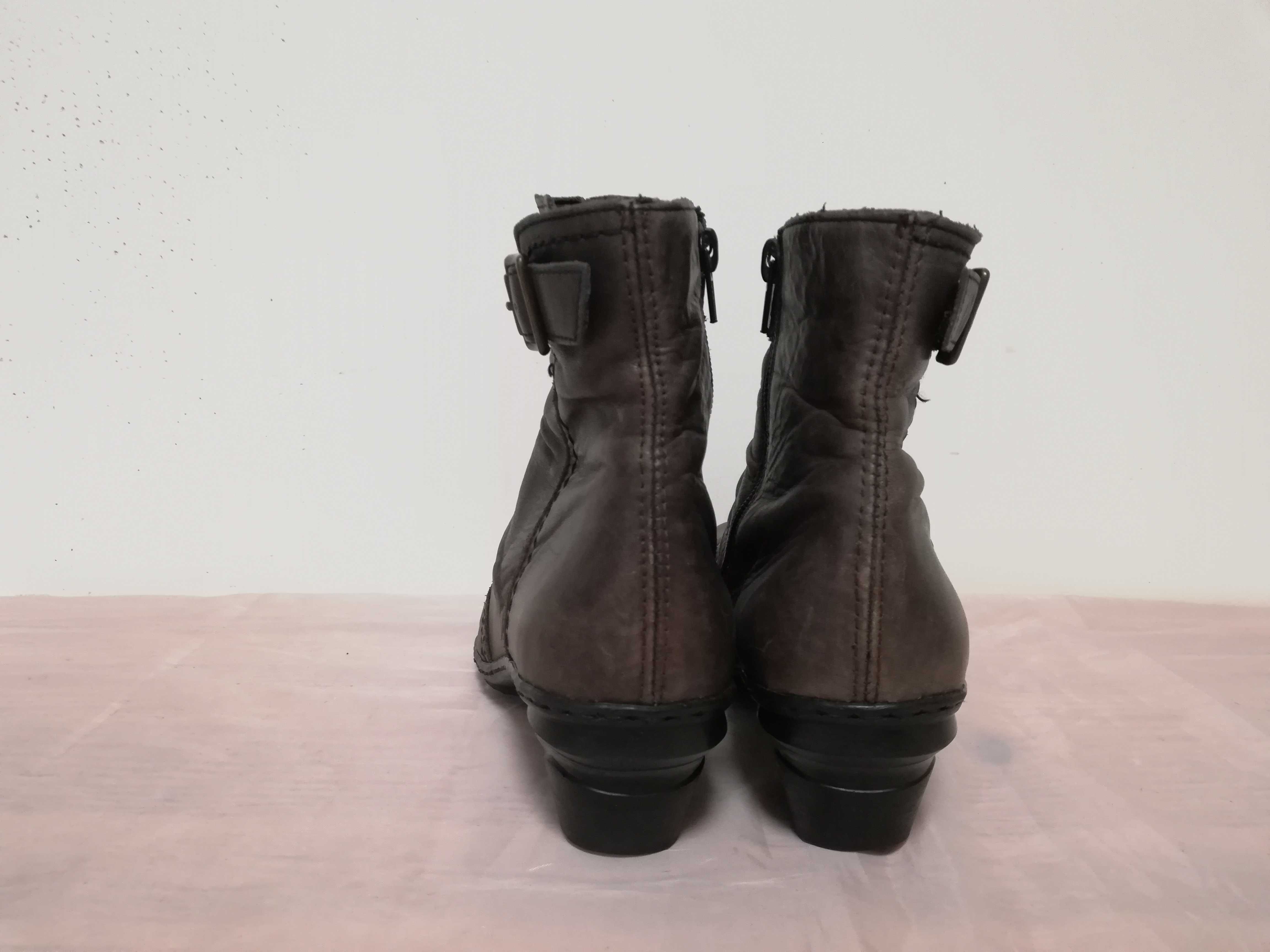 Buty botki skórzane Rieker r. 38 , wkł 25 cm
