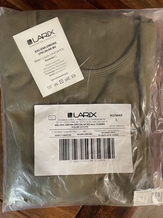 Bielizna zimowa ws rozm. L