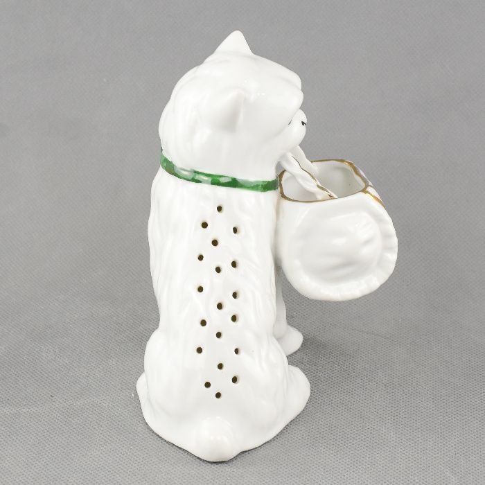 Paliteiro em porcelana em forma de gato SP Coimbra