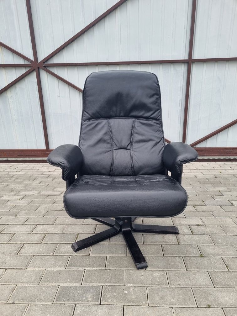 Шкіряне крісло RELAX Реклайнер Шкіряні меблі з Європи