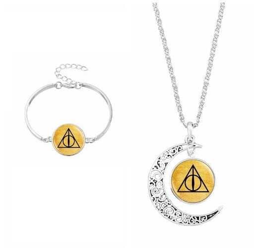 Naszyjnik + bransoletka Harry Potter Insygnia śmierci