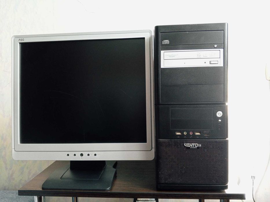 2ядра,3гб,GT220 512mb,hdd250 ПК+монитор AOC 19"
