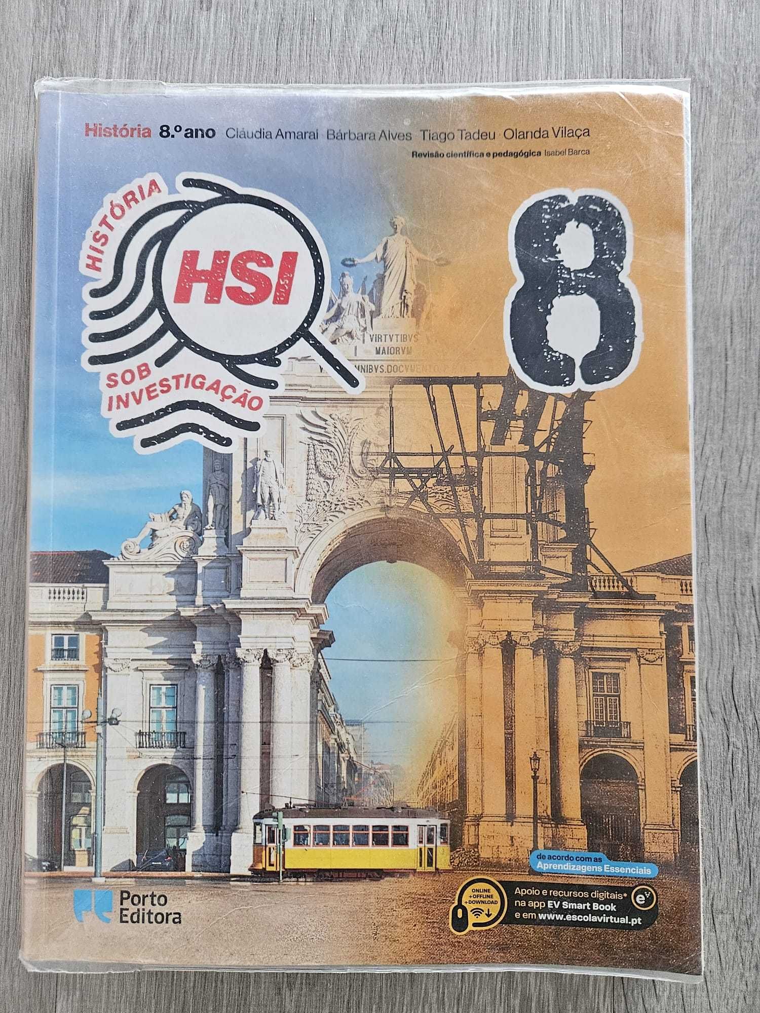Conjunto HSI 8.º Ano — História: Manual + Caderno