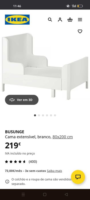 Cama extensível IKEA