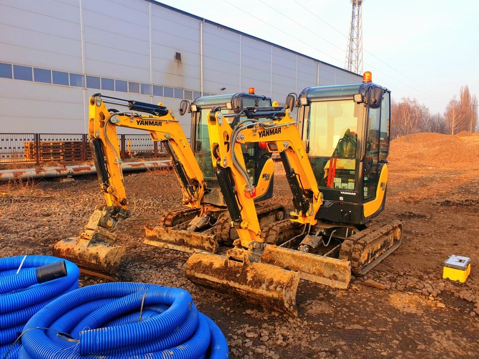 Usługi minikoparką, koparko-ładowarką, przyłącza, wiertnica,młot,kucie