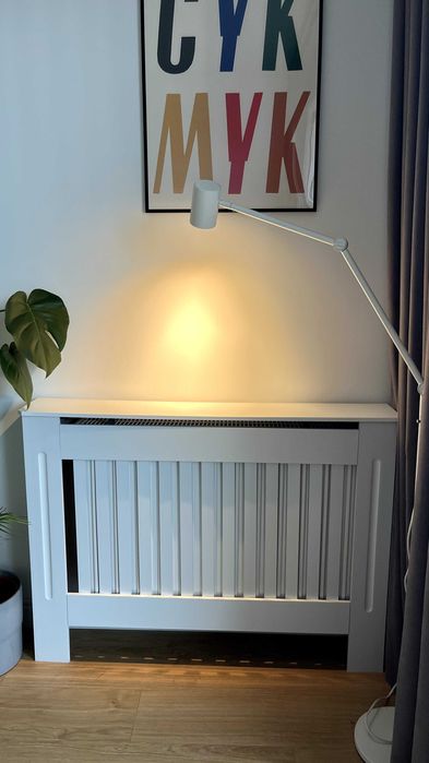 Osłona (maskownica) na kaloryfer biała 82x112cm