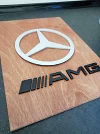 Logo Mercedes Amg 3D A4