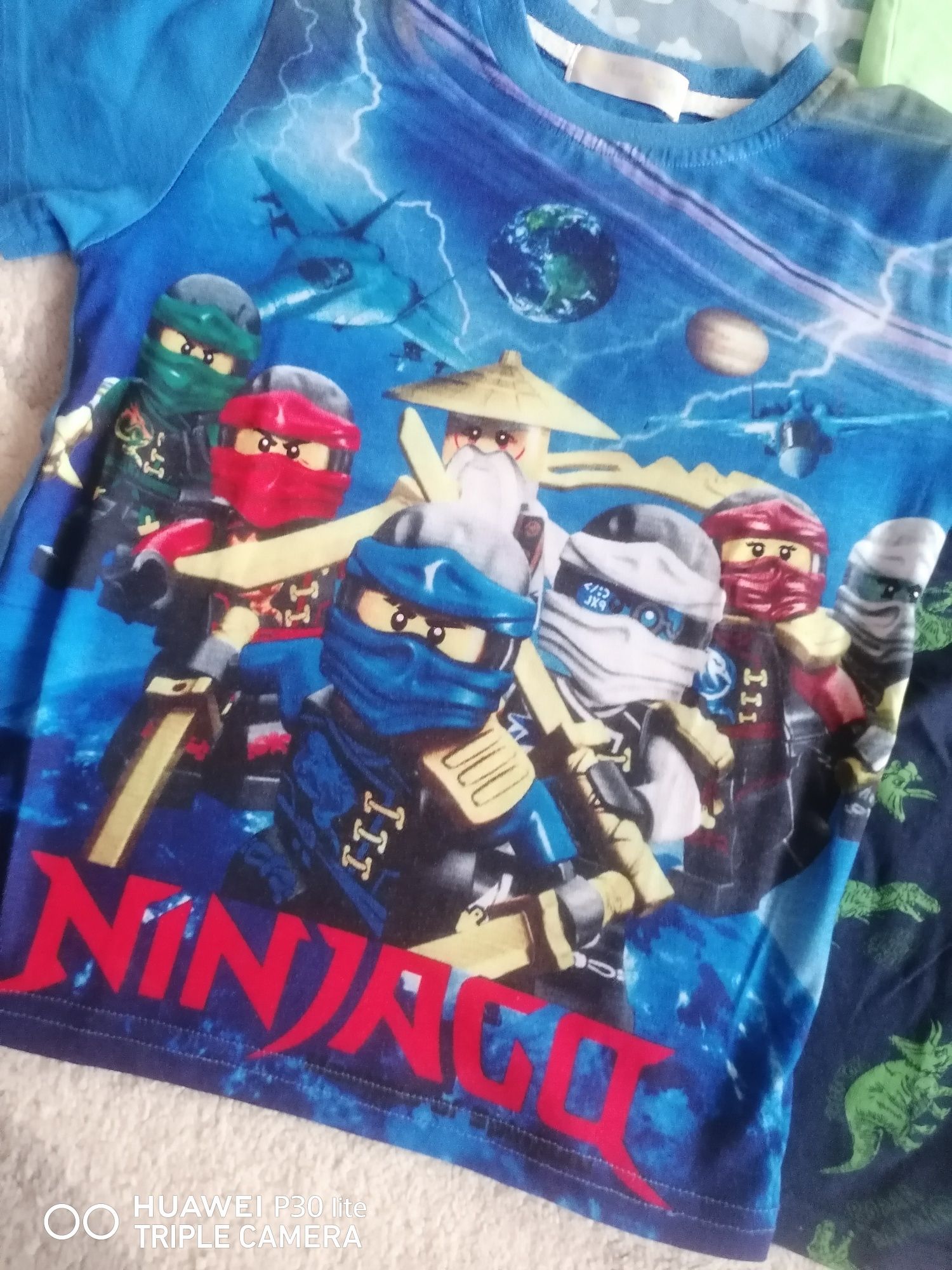 Koszulki 4 szt chłopięce 104 cm t-shirty ninjago