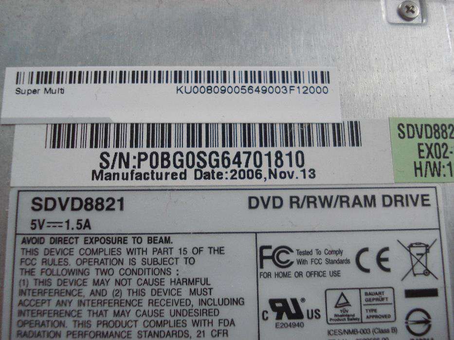 Porta discos ACER Aspire 9412