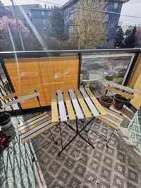 Stół + 2 krzesła ogrodowe na balkon ogród. Zestaw balkonowy ogrodowy