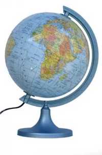 Globus fizyczny podświetlany 25 cm