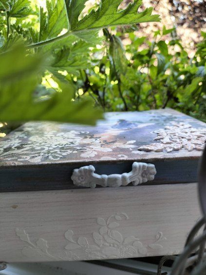 Szkatułka pudełko pudełeczko na biżuterie decoupage
