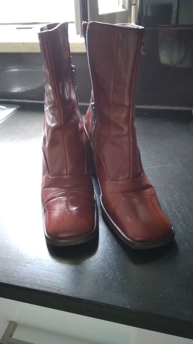 Botas vintage castanhas 36