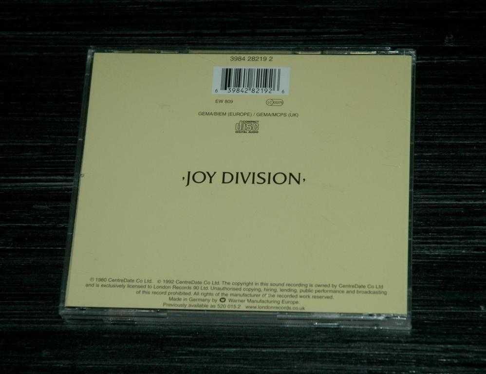 JOY DIVISION - Closer. 1992 Warner.