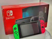 GWARANCJA Nintendo SWITCH V2 Neon Green+Etui Sklep Zamiana