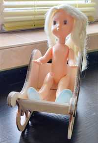 Кукла 27 см + деревянные сани