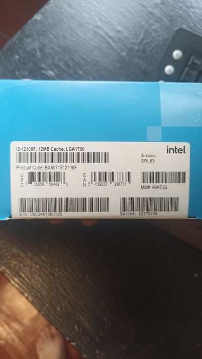 Процесор Intel Core i3-12100F (LGA1700) • BOX •