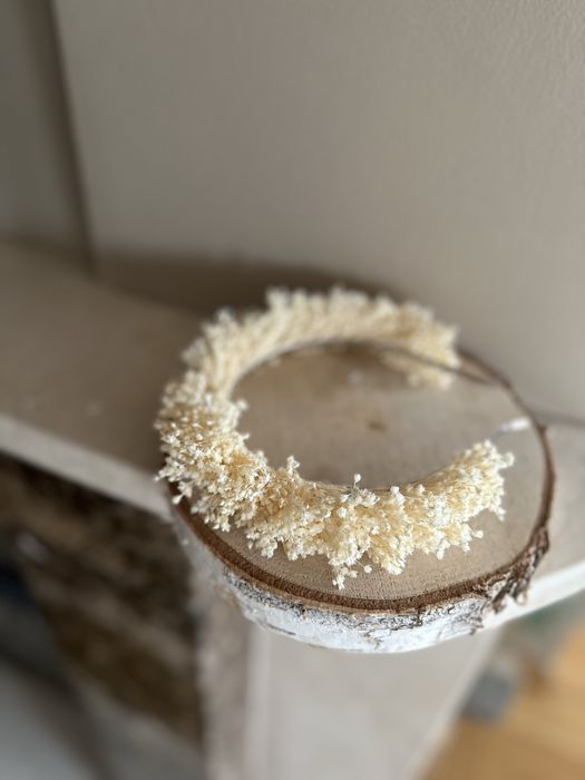 Opaska na glowe suszki bielona